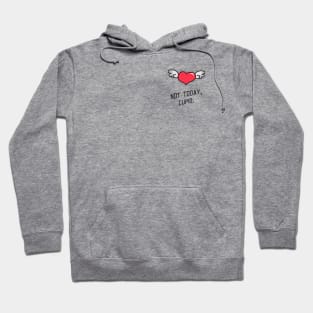 Not Today, Cupid. Valentines Day Design Hoodie